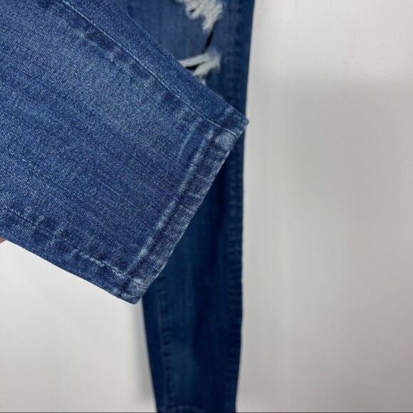 3x1 W2 Distressed Ripped Mid Rise Skinny Jeans Dark Wash Women's Size 24 - Picture 6 of 10